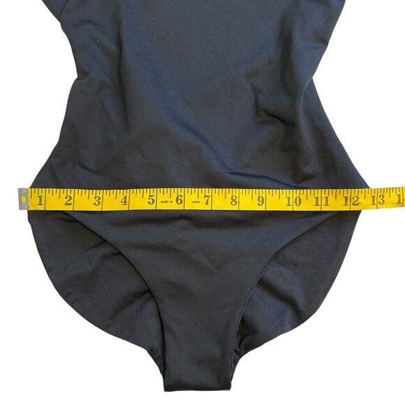 NWT Londre Ruffle Shoulder One Piece Swimsuit Black XS - Picture 6 of 10